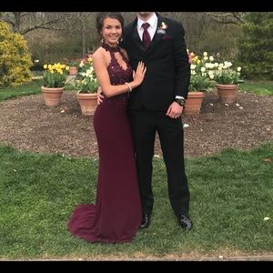 Faviana 2 piece sz 0 prom dress